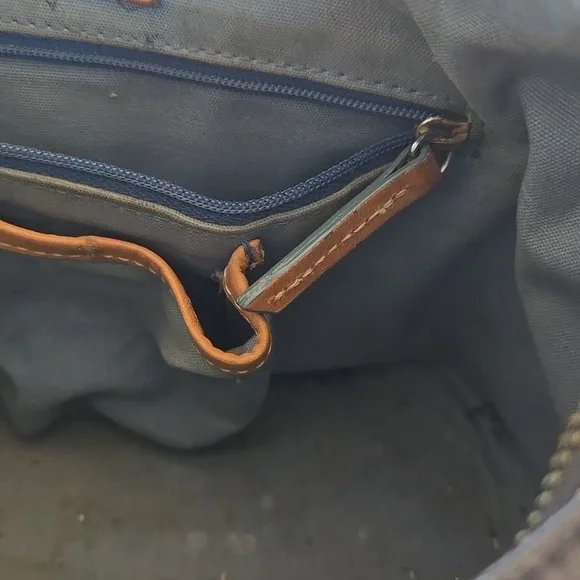 Monogram Black and Tan Dooney & Bourke Women's Bag - Purse - Picture 5 of 10